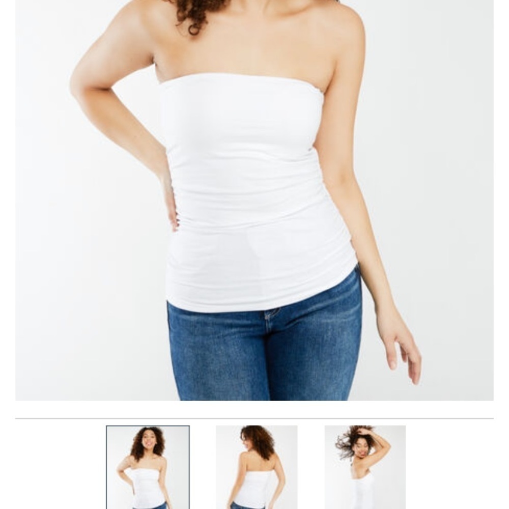 𝅺KISMET Tube Top White Bodycon Medium Sexy Tube Top